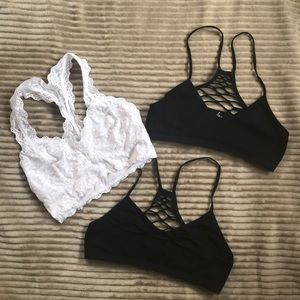 Bundle of Free People Bralettes